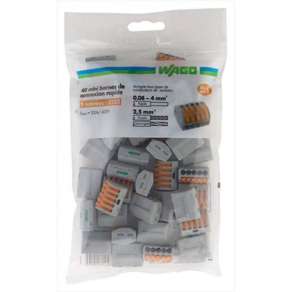 Lot De 4 Bornes Automatiques, 6 Mm² Pour Rigide Et Souple Zenitech