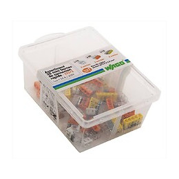 Assortiment De 50 Minibornes Automatiques, 2,5 Mm² Pour Rigide Wago