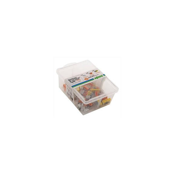 Assortiment De 50 Minibornes Automatiques, 2,5 Mm² Pour Rigide Wago