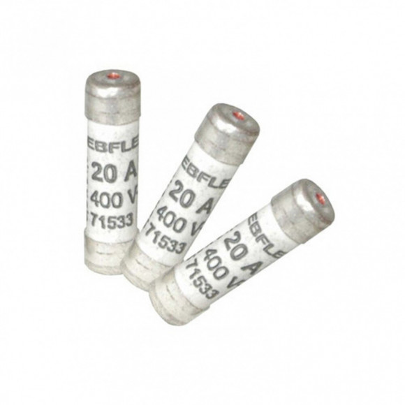 Lot De 3 Fusibles Céramique 20 A, 8.5 X 31.5 Mm