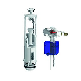 Chasse D'eau Complète À Étrier À Double Poussoir Optima S/ Aquastop Siamp