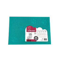 Mpets Tapis Sortie Maison De Toilette - Pour Chat - 30x40cm - Bleu