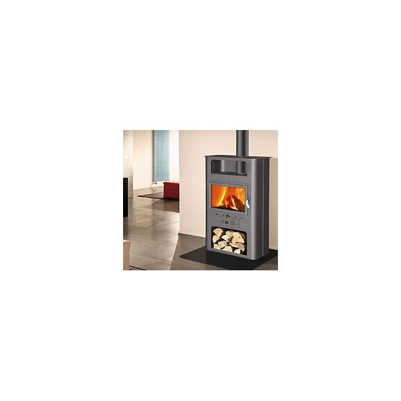 Theca Burdeos Poêle À Bois En Tôle D'acier Et Fonte 18kw