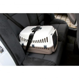 Kerbl Box De Transport Expedition Pour Chien - 48x32x32cm - Creme Et Taupe