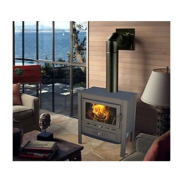 Theca Madrid Poêle À Bois En Tôle D'acier 18kw