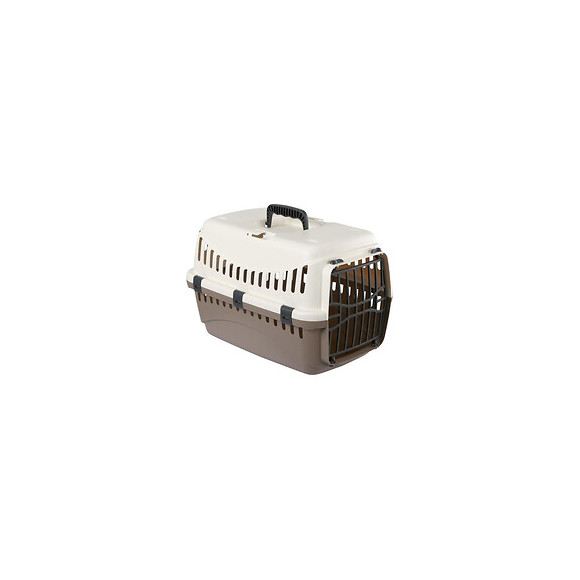 Kerbl Box De Transport Expedition Pour Chien - 48x32x32cm - Creme Et Taupe