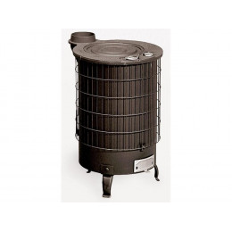 Theca Poele A Bois Turbo Gamme Mixte 14kw - Sortie Verticale Noir (réf. 6500072)