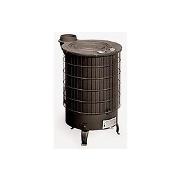 Theca Poele A Bois Turbo Gamme Mixte 14,5kw - Sortie Verticale Noir (réf. 6500073)