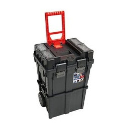 Dtools - Boîte À Outils Sur Roulettes - 450x350x645mm - Chariot À Outils - Noir