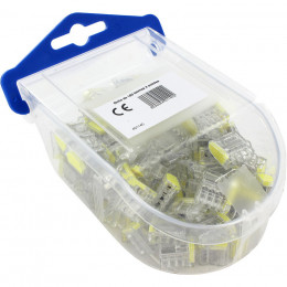 Boîte De 100 Bornes Transparentes Avec 4 Entrées