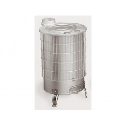 Theca Poele A Bois Turbo Gamme Mixte 14kw - Sortie Verticale Alu (réf. 6500052)