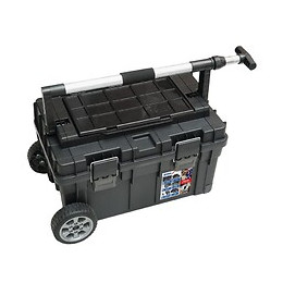 Dtools - Boîte À Outils Sur Roulettes - 710x 400x355mm - Chariot À Outils - Noir