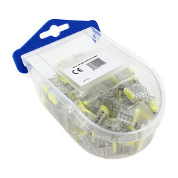 Boîte De 100 Bornes Transparentes Avec 4 Entrées