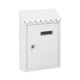 Boîte Aux Lettres Non Normalisée 1 Porte Extérieur Decayeux Acier Blanc