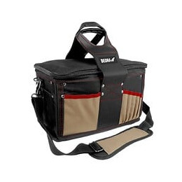 Dtools - Sac À Outils - 40x24.5x23cm - 23 Poches - Bandoulière - Marron