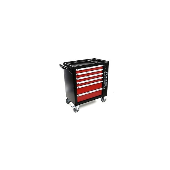 Dcraft - Servante D'atelier Avec Outils - 263 Outils- 85 X 47 X 97 Cm - 6 Tiroirs - Latérale - Rouge