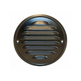 Grille De Ventilation, Ronde 10 Cm Noir
