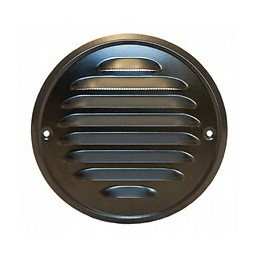 Grille De Ventilation, Ronde 10 Cm Noir