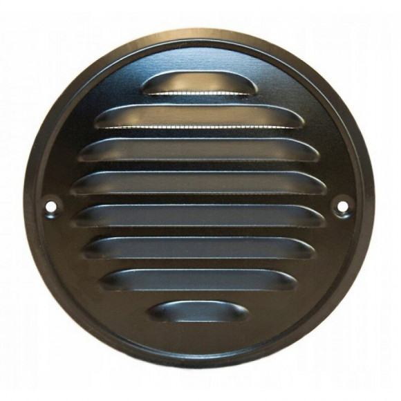 Grille De Ventilation, Ronde 10 Cm Noir