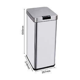 Poubelle De Cuisine Automatique Parkside Argent Inox 50l