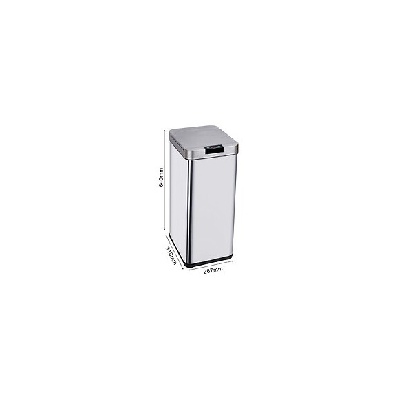 Poubelle De Cuisine Automatique Parkside Argent Inox 50l