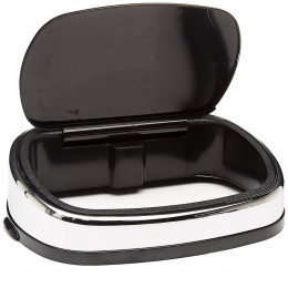 Couvercle De Poubelle Push City Noir Abs Chrome