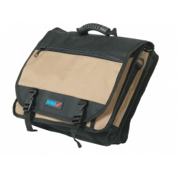 Dtools - Sac À Outils Et Documents - 40x14x31cm - 27 Poches - Bandoulière - Marron