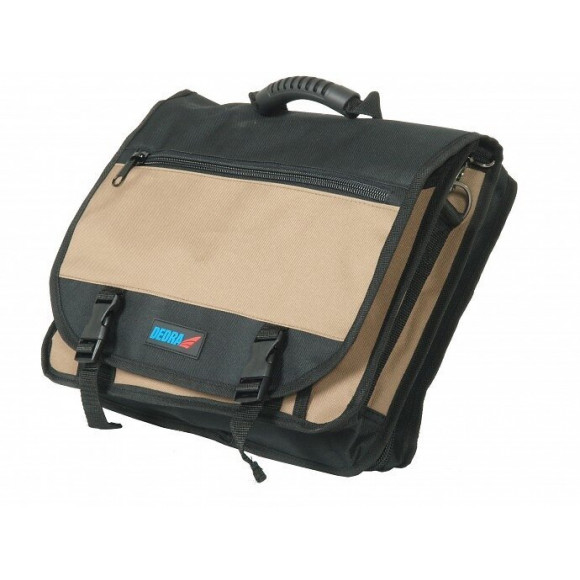 Dtools - Sac À Outils Et Documents - 40x14x31cm - 27 Poches - Bandoulière - Marron