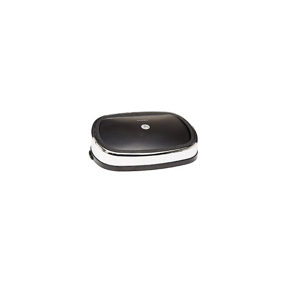 Couvercle De Poubelle Push City Noir Abs Chrome