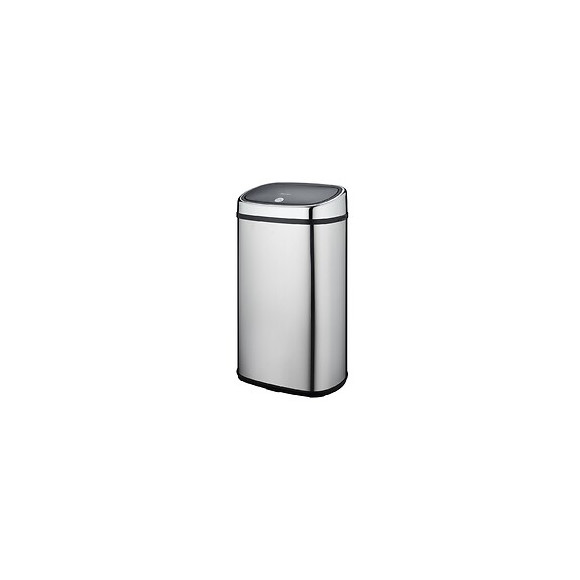 Poubelle De Cuisine Push City Gris Inox 60l