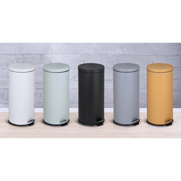 Poubelle De Cuisine À Pédale Urban Vert Menthe Inox 30l