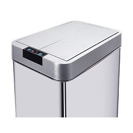 Couvercle De Poubelle Automatique Silverlake Gris Abs Chrome