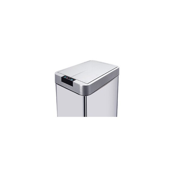 Couvercle De Poubelle Automatique Silverlake Gris Abs Chrome