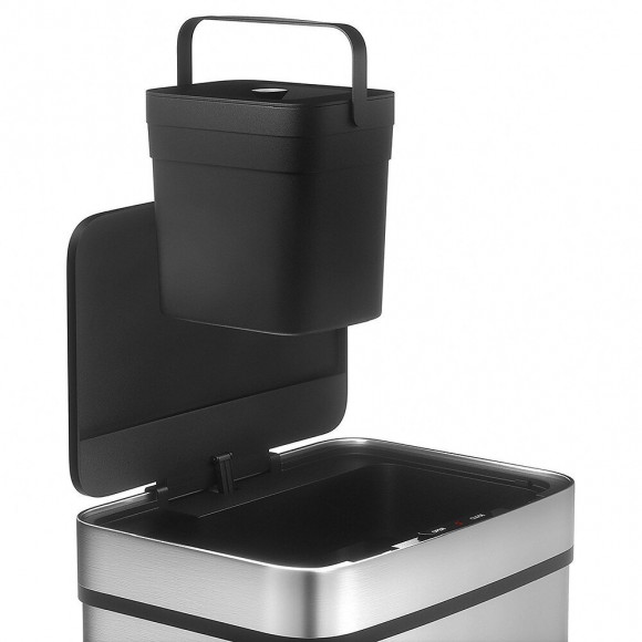 Couvercle De Poubelle Automatique Narvik Noir Abs