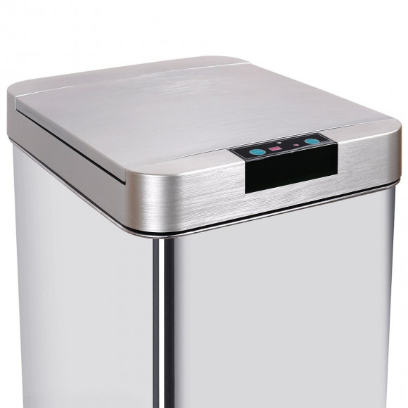 Couvercle De Poubelle Automatique Parkside Argent Abs