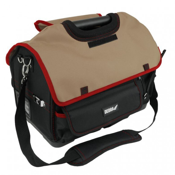 Dtools - Sac À Outils En Polyester 600d - 46x25x32,5 - Avec Bandoulière Et Poignée - Fond En Plastique - Transport Outils - 