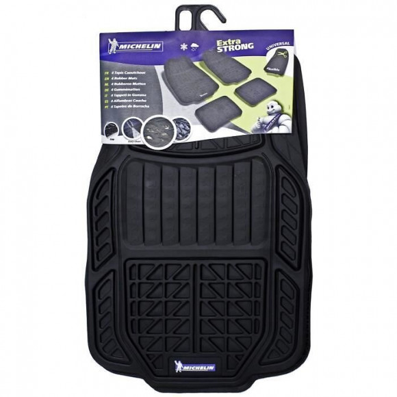 Michelin Tapis Caoutchouc Haute Densite 4 Pieces Noir