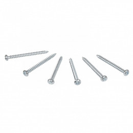 Lot De 6 Vis Longues Classic, Debflex, Gris Aluminium