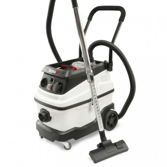 Dtools - Aspirateur Eau Et Poussière - 1600 W + Prise 2000w - Cuve Inox Capacité 30 L - Aspirateur Atelier - Filtre Hepa - Bl