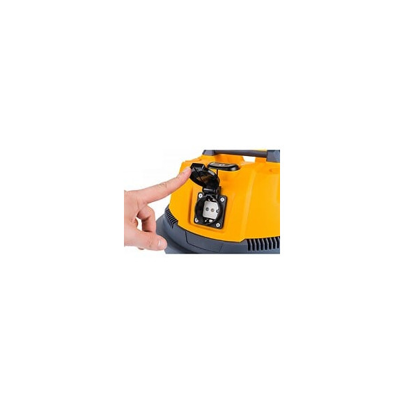 Power Tool - Aspirateur Industriel 1600w Sec/humide + Secoueur Filtre - Puissance D'aspiration ≥18 Kpa - Filtre Hepa - Argent