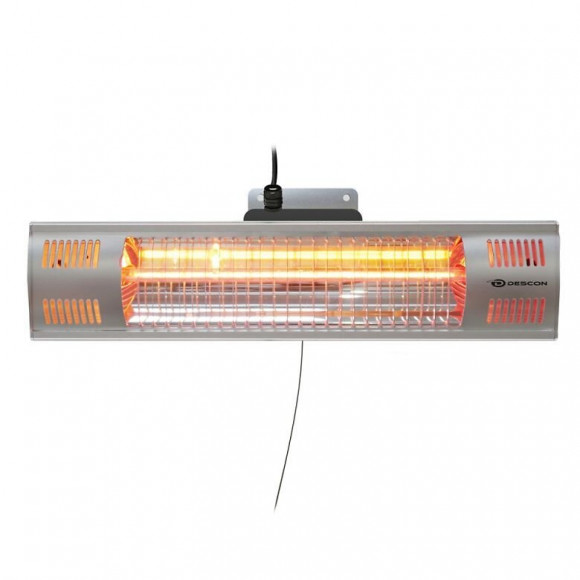 Dtools - Diffuseur De Chaleur À Infrarouges - Puissance 1500w - Température De Couleur 2500k - Durée De Vie 5000h - Gris