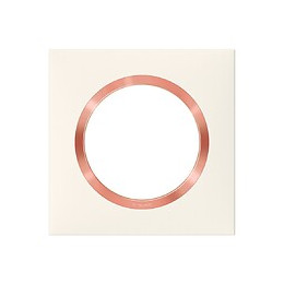 Plaque Simple Dooxie, Legrand, Blanc Rose