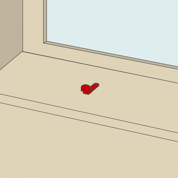 Butée Coudée À Visser Déporté 30 25x3 Acier Noir Pré-peint