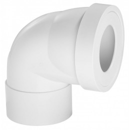 Pipe De Wc Courte En Angle De 90 °c Diam.10 Cm Wirquin