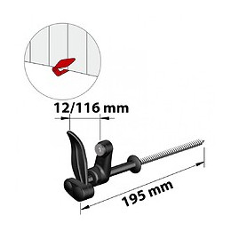 Arrêt Composite Plastifié, H.130 X P.32 Mm