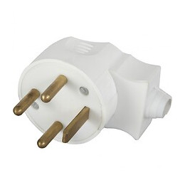 Fiche Électrique Mâle 3 Pôles + Terre, 20.0 A, Debflex