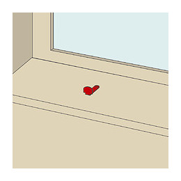 Butée Coudée À Visser Déporté 30 25x3 Acier Noir Pré-peint