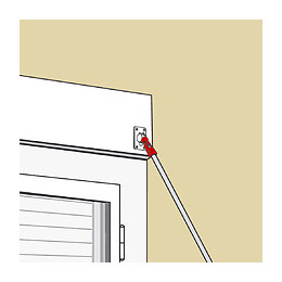 Genouillère Acier Laqué, H.63 X L.16 X P.16 Mm