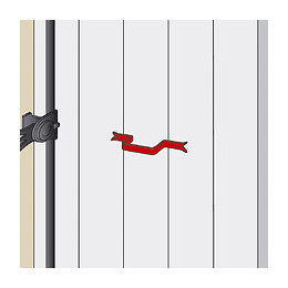 Poignée À Queue De Carpe Ext. 115 Int. 85 Mm Acier Noir Pré-peint