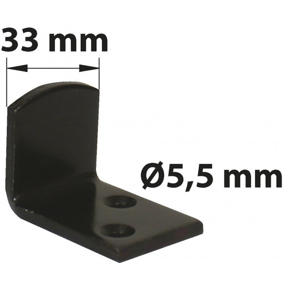 Butée De Fermeture Acier Prépeint, H.35 X L.30 X P.45 Mm